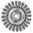 Weiler 13276 4" Cable Twist Wire Wheel, .020 SS, 5/8"-11 A.H., Packs of 5