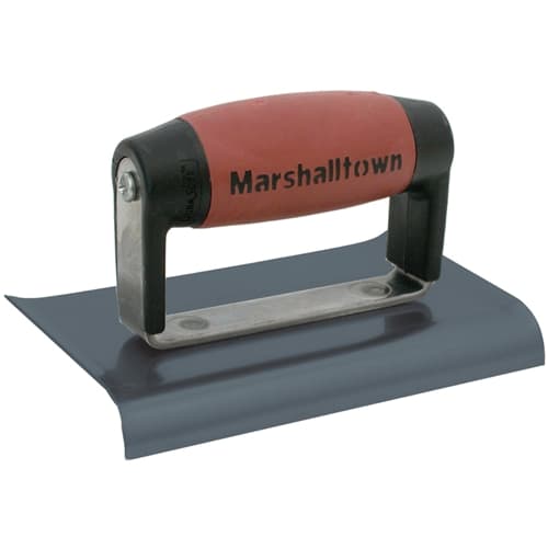 MarshallTown 136BD 14174 - 6 X 3 BS Edger-Curved Ends 3/8R, 1/2L-DuraSoft Handle