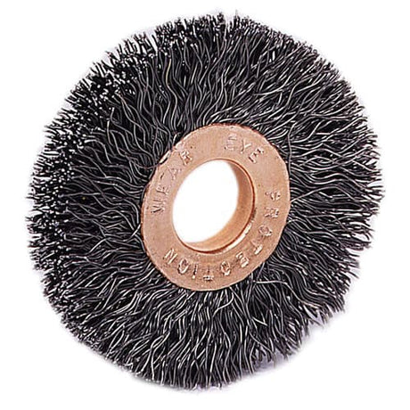 Weiler 15453 2" Copper Center Crimped Wire Wheel, .0104, 1/2" A.H., Packs of 10