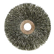 Weiler 16943 3" Copper Center Crimped Wire Wheel, .008 SS, 1/2" A.H., Packs of 10