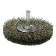 Weiler 17977 2-1/2" Radial Wire Wheel, .014 SS, 1/4" Stem
