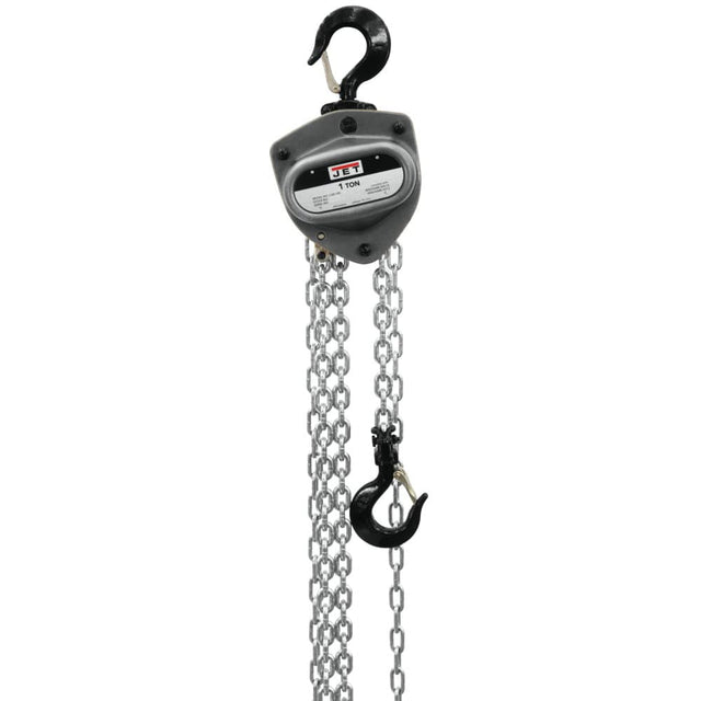 Jet JT9-203115 L-100-100WO-15 1-Ton Hand Chain Hoist 15' Lift, Overload Protection