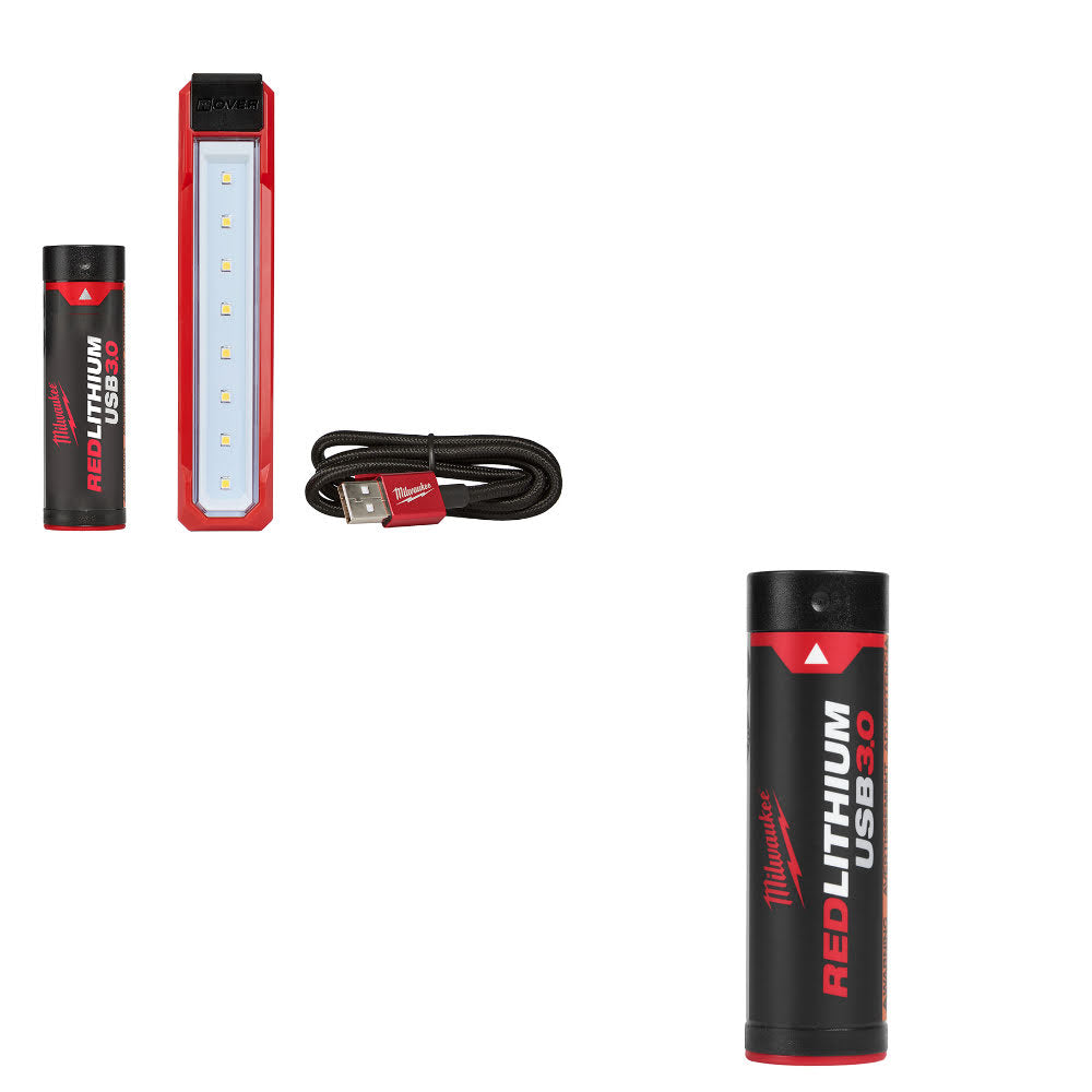 Milwaukee 2112-21 USB Rechargeable Light W/ FREE 48-11-2131 USB 3.0AH Battery