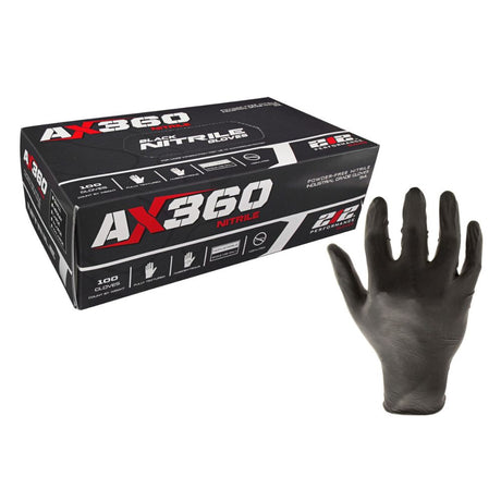 212 Performance NTG-05-011 Nitrile 5ml Black XL Gloves, 100 Pack