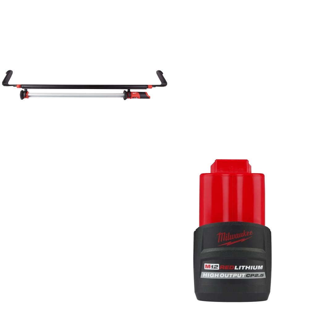 Milwaukee 2125-20 M12™ LED Light, Bare W/ FREE 48-11-2425 M12 Battery Pack