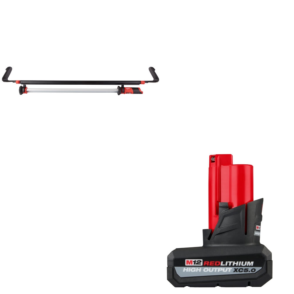 Milwaukee 2125-20 M12 Underhood Light W/ FREE 48-11-2450 M12 XC5.0 Battery Pack
