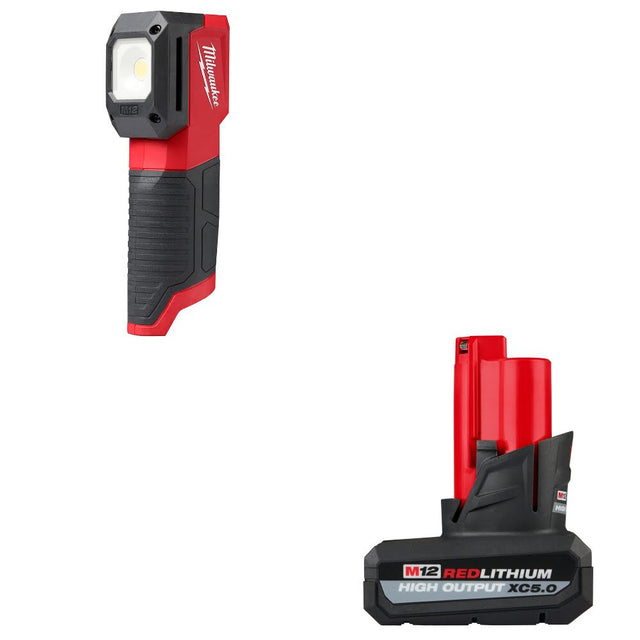Milwaukee 2127-20 M12 Match Light W/ 48-11-2450 M12 XC5.0 Battery Pack