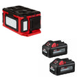 Milwaukee 2357-20 M18 PACKOUT Light/Charger W/ 48-11-1862 M18 XC6.0 Battery, 2Pk