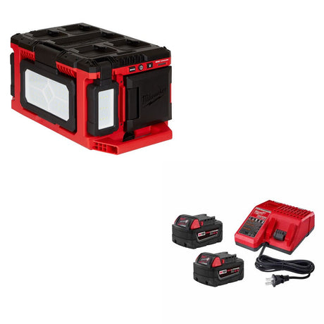 Milwaukee 2357-20 M18 PACKOUT Light/Charger W/ 48-59-1852B M18 18V Starter Kit