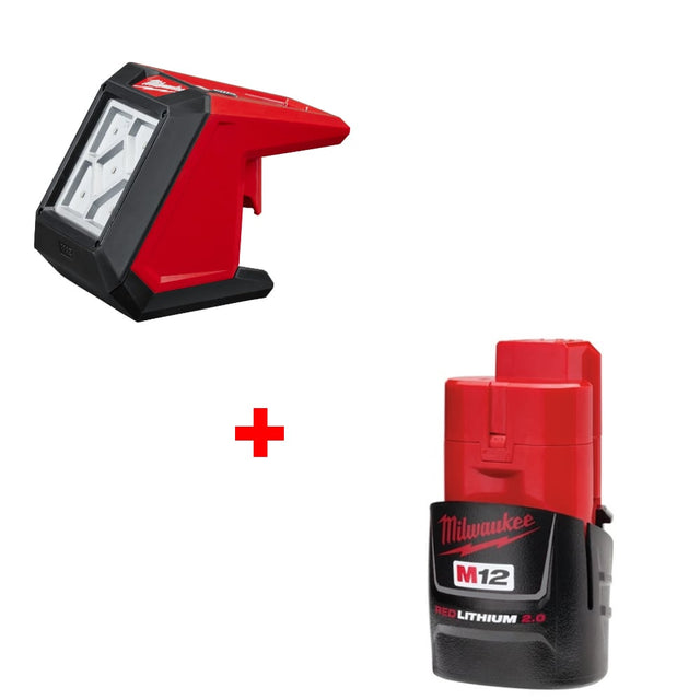 Milwaukee 2364-20 M12 Rover Compact Flood Light with Free M12 2.0 Battery