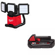 Milwaukee 2368-20 M18 Flood & Area Light W/ 48-11-1820 M18 2.0 Battery Pack