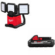 Milwaukee 2368-20 M18 Flood & Area Light W/ 48-11-1835 M18 CP3.0 Battery