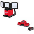 Milwaukee 2368-20 M18 Flood & Area Light W/ 48-59-1861 M18 18V Starter Kit