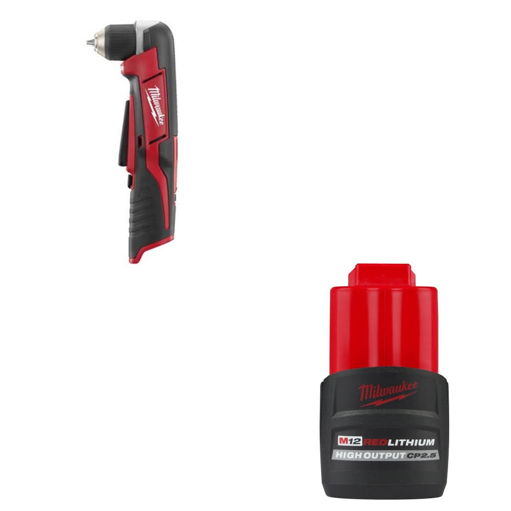 Milwaukee 2415-20 M12 3/8" Drill Driver W/ 48-11-2425 M12 CP2.5 Battery Pack