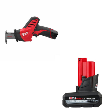 Milwaukee 2420-21 M12 12V Hackzall Saw Kit W/ 48-11-2450 M12 XC5.0 Battery Pack