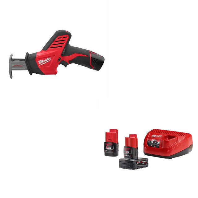 Milwaukee 2420-21 M12 12V Saw Kit W/ 48-59-2424 M12 4.0 Ah/2.0 Ah Starter Kit