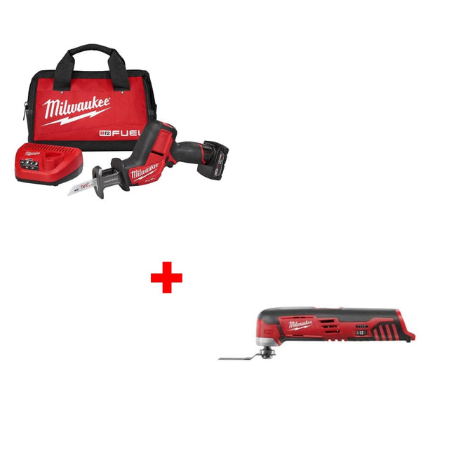 Milwaukee 2520-21XC M12 HACKZALL Recip Saw kit w/ FREE 2426-20 Multi-Tool, Bare