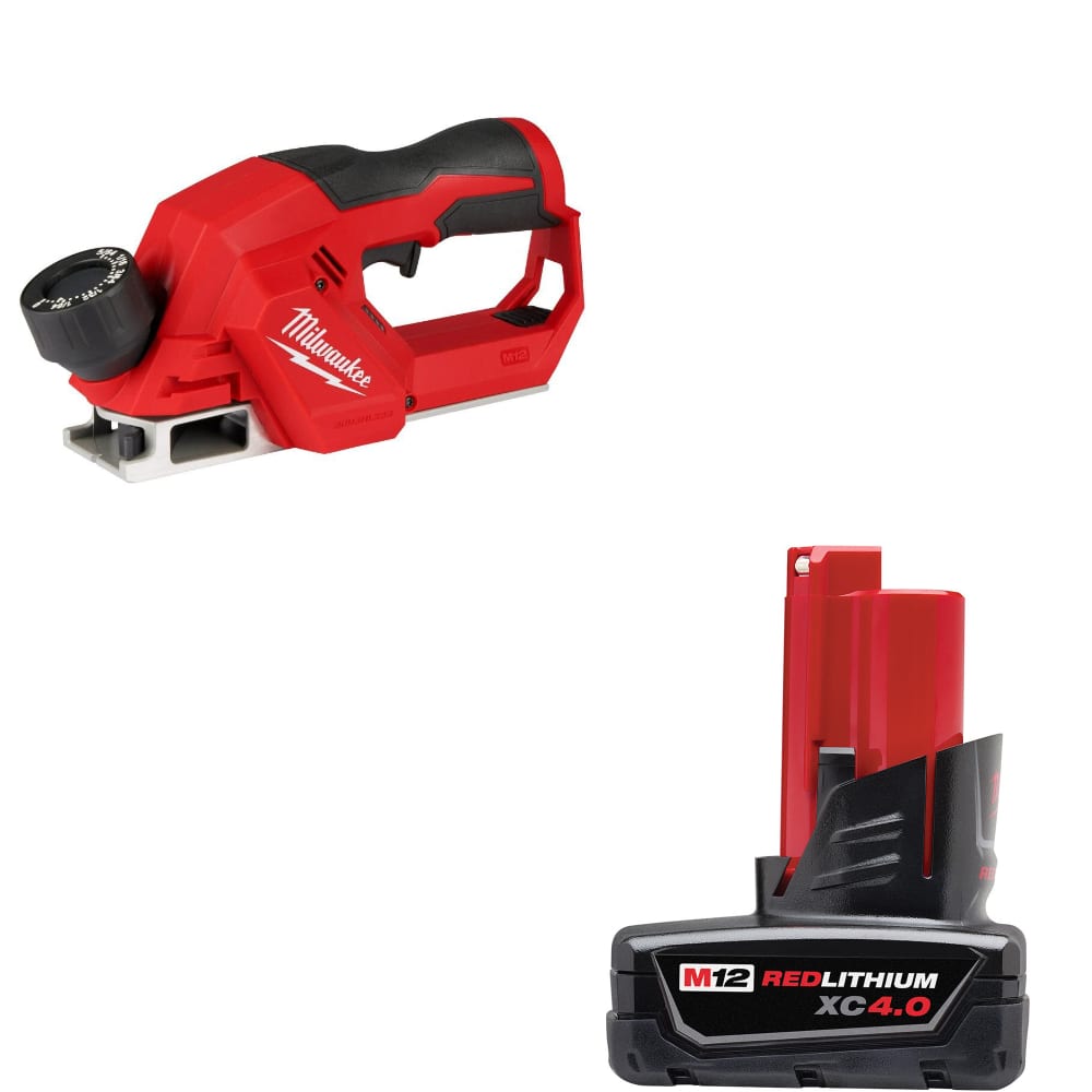 Milwaukee 2524-20 M12 Brushless 2" Planer W/ FREE 48-11-2440 M12 Battery Pack