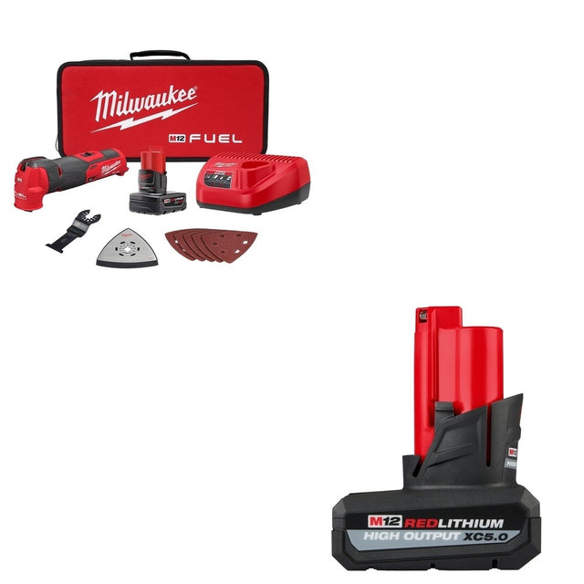 Milwaukee 2526-21XC M12 FUEL Oscillating Multi-Tool W/ FREE 48-11-2450 Battery Pack
