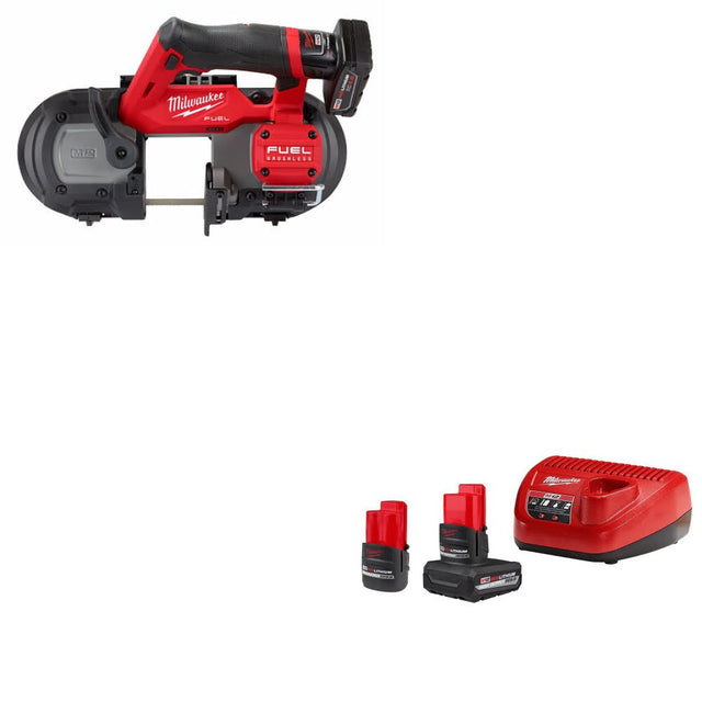 Milwaukee 2529-21XC M12 FUEL Band Saw Kit W/ 48-59-2452S M12 Starter Kit