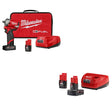 Milwaukee 2555-22 M12 FUEL Impact Wrench Kit W/ W/ 48-59-2424 M12 Starter Kit