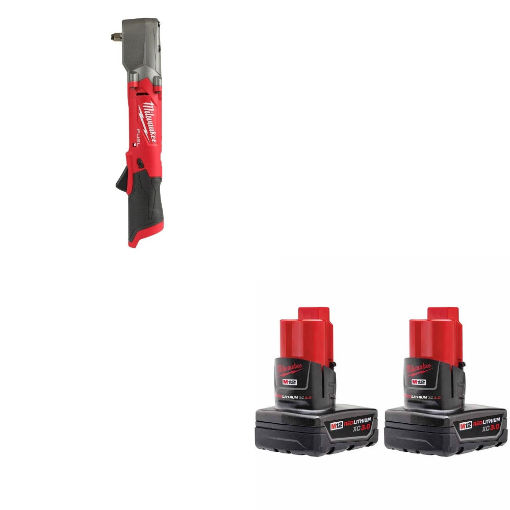 Milwaukee 2564-20 Impact Wrench Kit W/ FREE 48-11-2412 Battery, 2 Pack