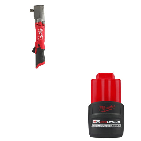 Milwaukee 2565P-20 M12 FUEL Impact Wrench w/ FREE 48-11-2425 M12 Battery Pack