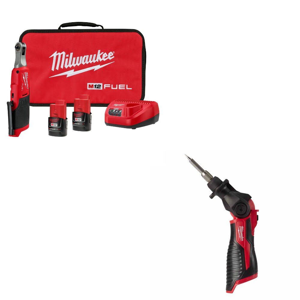 Milwaukee 2566-22 Ratchet Kit W/ FREE 2488-20 Soldering Iron