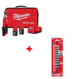 Milwaukee 2566-22 M12 FUEL 1/4" Ratchet Kit W/ FREE 49-66-7000 10PC Socket Set