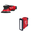 Milwaukee 2584-22CX Random Orbital Sander Kit W/ FREE 2367-20 Flood Light