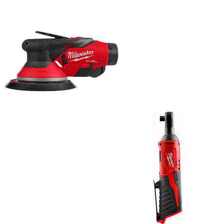 Milwaukee 2584-22CX 6in Orbital Sander Kit W/ FREE 2457-20 3/8in Ratchet