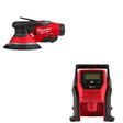 Milwaukee 2584-22CX Orbital Sander Kit W/ FREE 2475-20 Compact Inflator