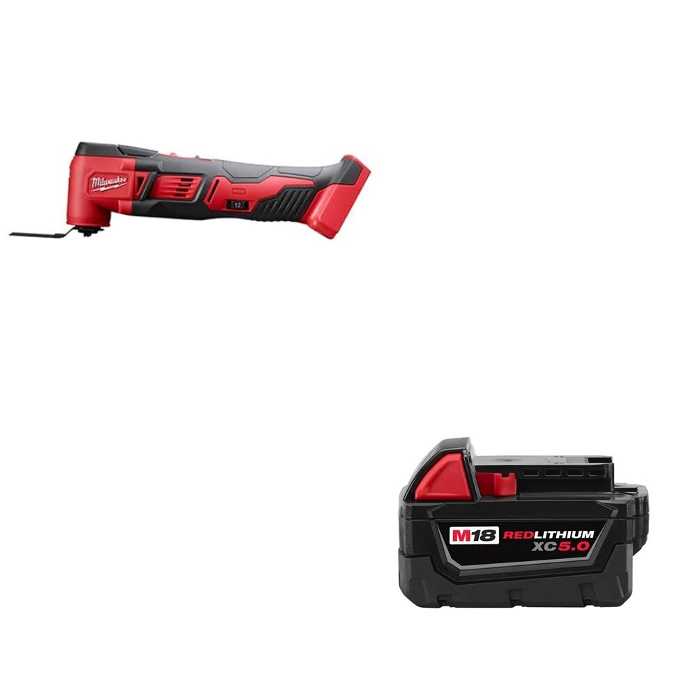 Milwaukee 2626-20 M18 Multi-Tool, Bare W/ 48-11-1850 M18 XC5.0 Battery Pack