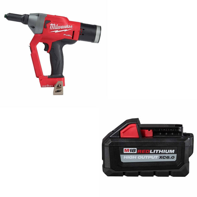 Milwaukee 2660-20 1/4" Blind Rivet Tool Kit W/ FREE 48-11-1865 Battery