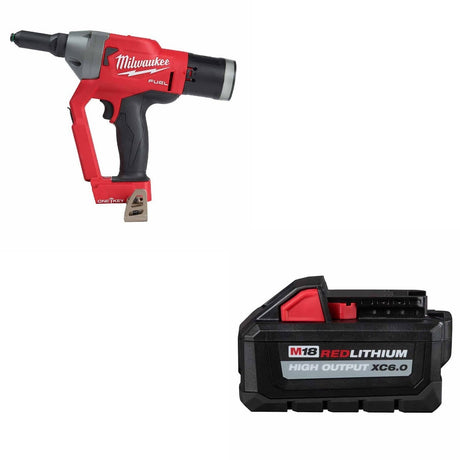 Milwaukee 2660-20 1/4" Blind Rivet Tool Kit W/ FREE 48-11-1865 Battery