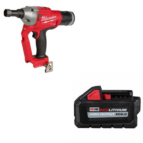 Milwaukee 2661-20 1/4" Lockbolt Tool Kit W/ FREE 48-11-1865 XC6.0 Battery