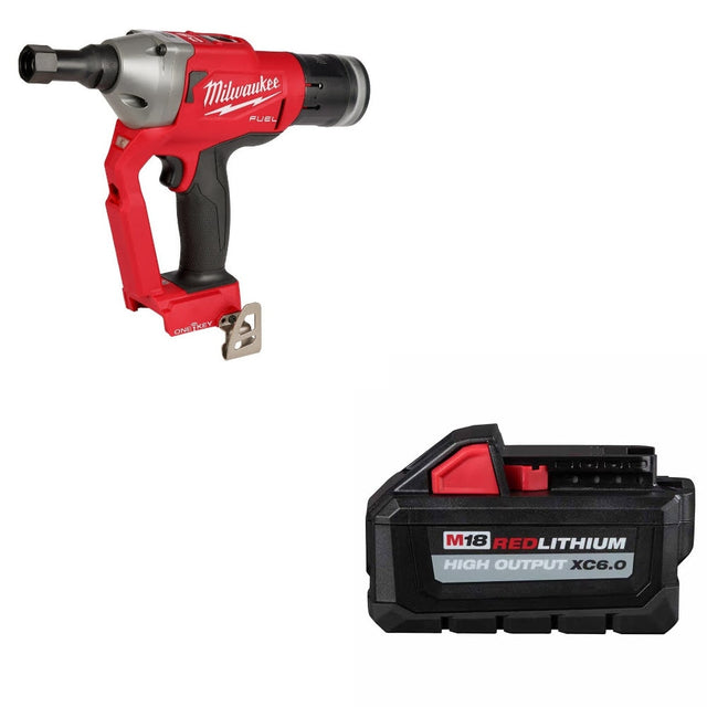 Milwaukee 2661-20 1/4" Lockbolt Tool Kit W/ FREE 48-11-1865 XC6.0 Battery