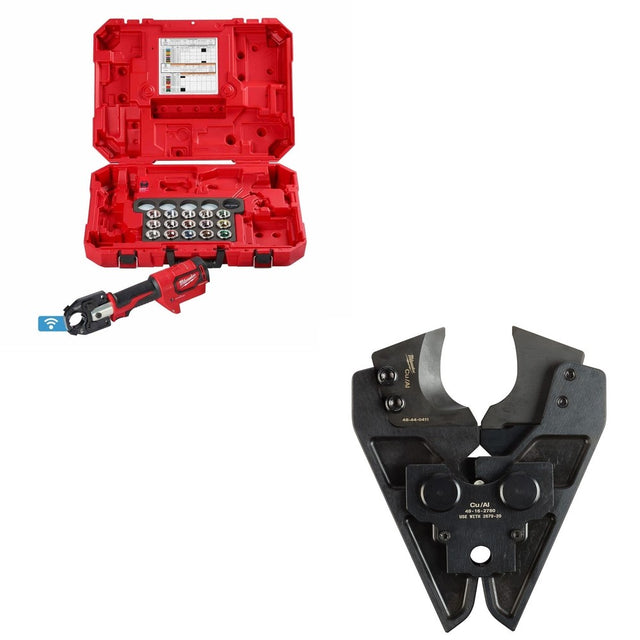 Milwaukee 2679-600CU Force Logic 600 MCM Crimper with #8 - 600 MCM Cu Dies W/ FREE 49-16-2780