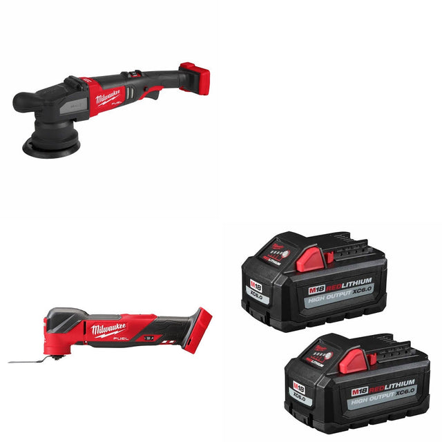 Milwaukee 2684-20 M18 FUEL Polisher W/ 2836-20 M18 Multi-Tool & FREE Battery-2Pk
