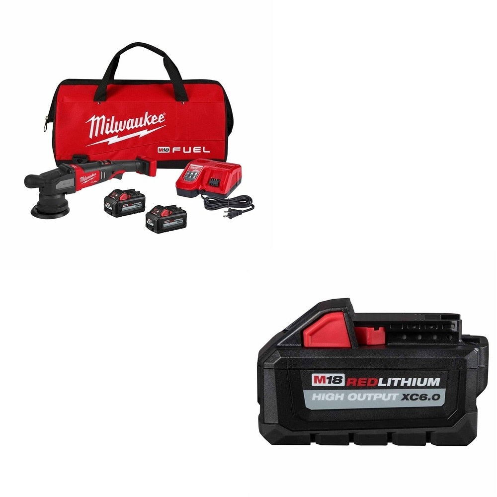 Milwaukee 2684-22HD M18 FUEL 15mm Random Orbital Polisher W/ FREE 48-11-1865 Battery Pack