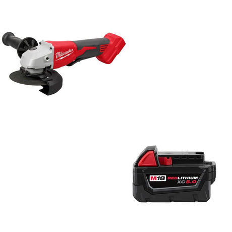 Milwaukee 2686-20 M18 4-1/2"/5" Grinder W/ 48-11-1850 M18 XC5.0 Battery Pack
