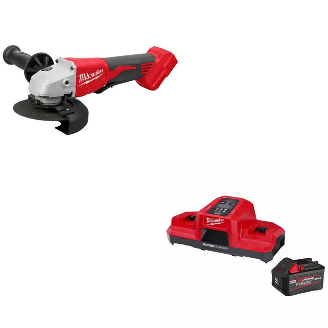 Milwaukee 2686-20 M18 4-1/2"/5" Grinder W/ 48-59-1861 M18 18V Starter Kit