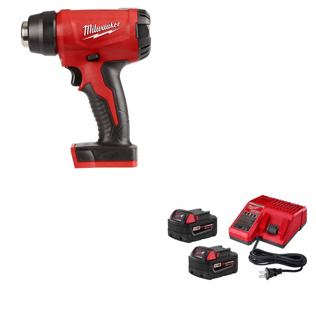 Milwaukee  2688-20 M18 Heat Gun, Bare Tool W/ 48-59-1852B M18 18V Starter Kit