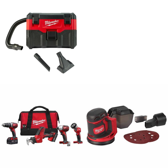 Milwaukee 2695-24 4-Tool Combo W/ FREE 0880-20 and FREE 2648-20