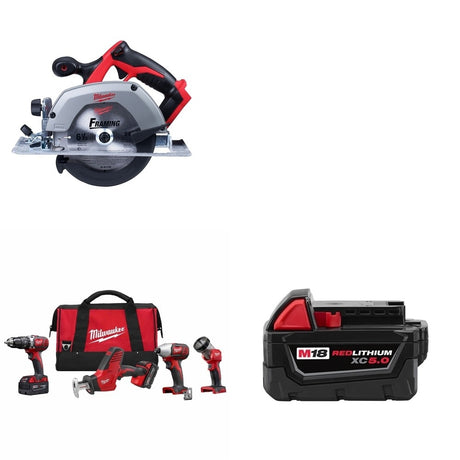 Milwaukee 2695-24 4-Tool Combo W/ FREE 2630-20 and FREE 48-11-1850