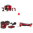 Milwaukee 2695-24 M18 4-Tool Combo Kit w/ FREE M18 Orbit Sander & Multi-Tool