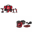 Milwaukee 2695-24 M18 4pc Combo Kit w/ Two FREE 2648-20 M18 Random Orbit Sanders