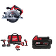 Milwaukee 2696-24 M18 Combo W/ FREE 2630-20 6-1/2" Circular Saw and FREE 48-11-1850 M18 Battery