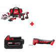 Milwaukee 2696-26 M18™ 6-Tool Combo Kit w/ Battery & FREE Oscillating Multi-Tool