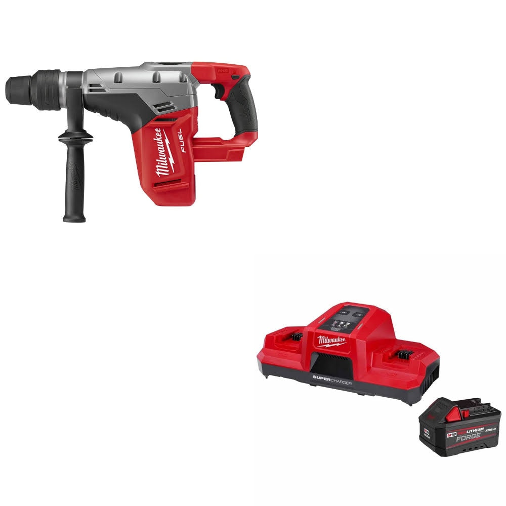 Milwaukee 2717-20 M18 FUEL Rotary Hammer, Bare W/ 48-59-1861 M18 18V Starter Kit